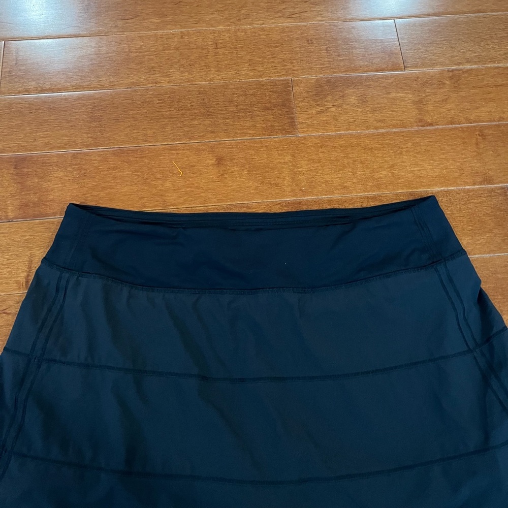 Lululemon Black Lined Pace Rival Skort Skirt Sz. 12 - Picture 3 of 7